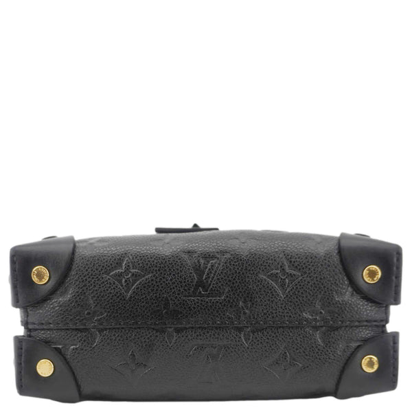 LOUIS VUITTON Petite Malle Souple Monogram Empreinte Shoulder Bag Black