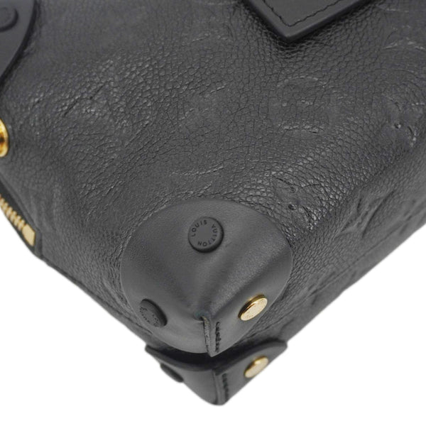 LOUIS VUITTON Petite Malle Souple Monogram Empreinte Shoulder Bag Black