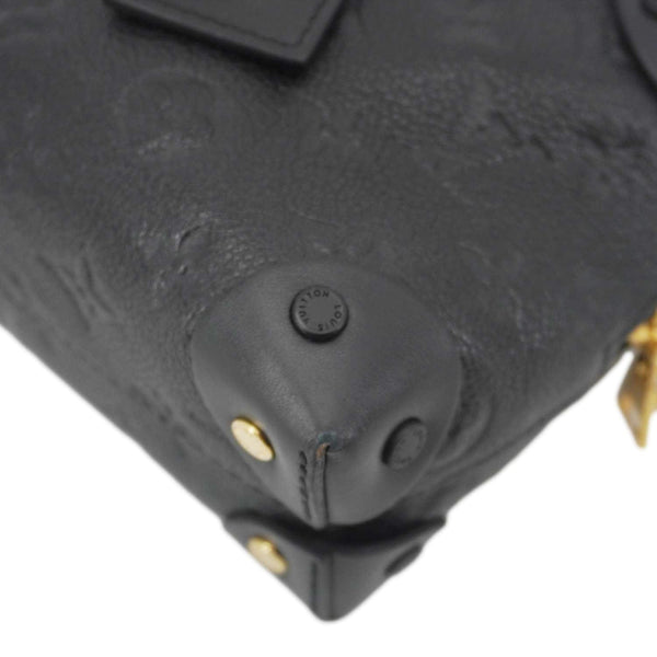 LOUIS VUITTON Petite Malle Souple Monogram Empreinte Shoulder Bag Black