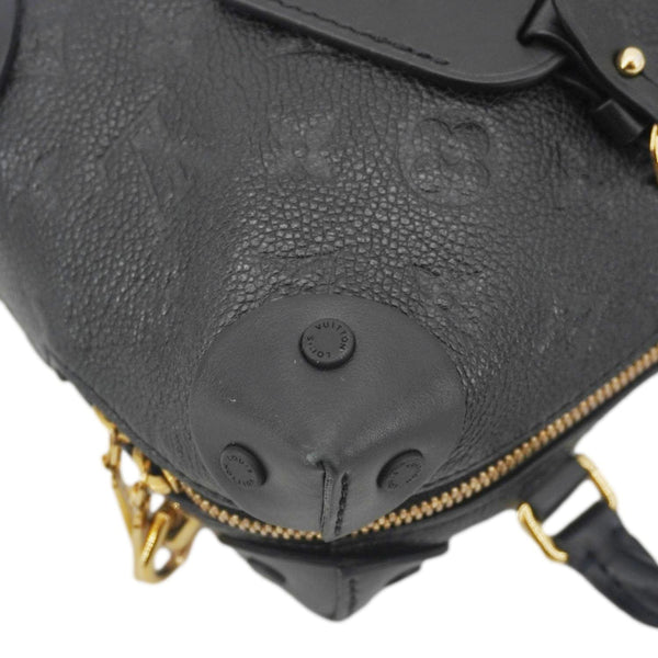 LOUIS VUITTON Petite Malle Souple Monogram Empreinte Shoulder Bag Black