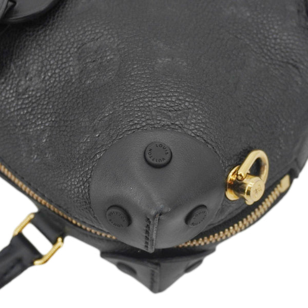 LOUIS VUITTON Petite Malle Souple Monogram Empreinte Shoulder Bag Black