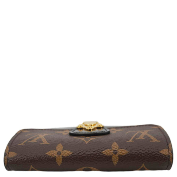 LOUIS VUITTON Cherrywood Monogram Canvas Compact Wallet Black