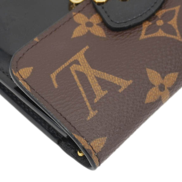 LOUIS VUITTON Cherrywood Monogram Canvas Compact Wallet Black
