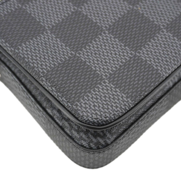 LOUIS VUITTON 3D Trio Damier Graphite Messenger Bag Black