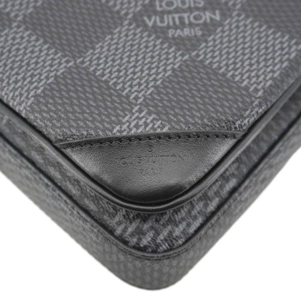 LOUIS VUITTON 3D Trio Damier Graphite Messenger Bag Black