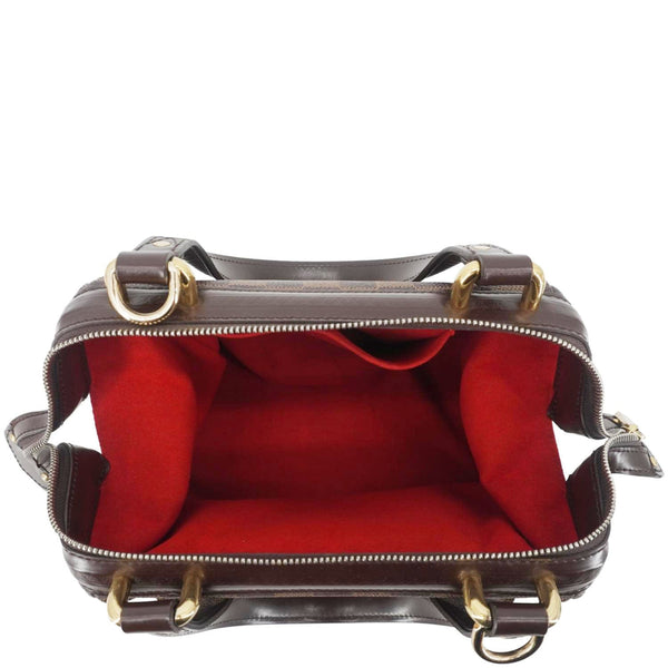 LOUIS VUITTON Knightsbridge Damier Ebene Satchel Bag Brown