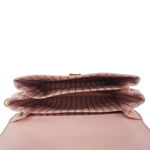 LOUIS VUITTON Metis Pochette Empreinte Leather Crossbody Bag Pink