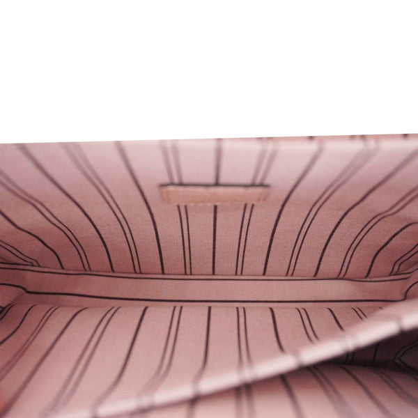 LOUIS VUITTON Metis Pochette Empreinte Leather Crossbody Bag Pink