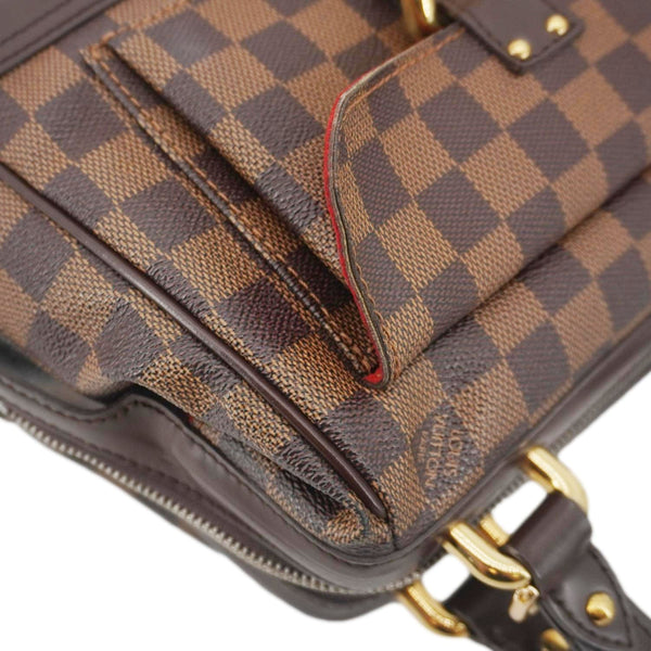 LOUIS VUITTON Knightsbridge Damier Ebene Satchel Bag Brown