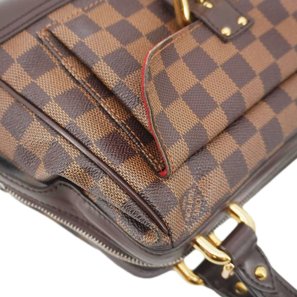 LOUIS VUITTON Knightsbridge Damier Ebene Satchel Bag Brown
