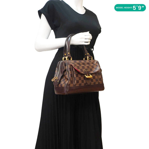 LOUIS VUITTON Knightsbridge Damier Ebene Satchel Bag Brown