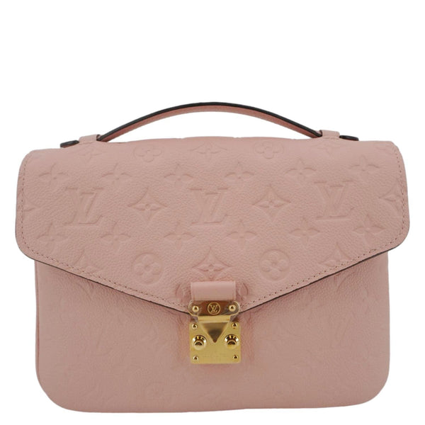 LOUIS VUITTON Metis Pochette Empreinte Leather Crossbody Bag Pink
