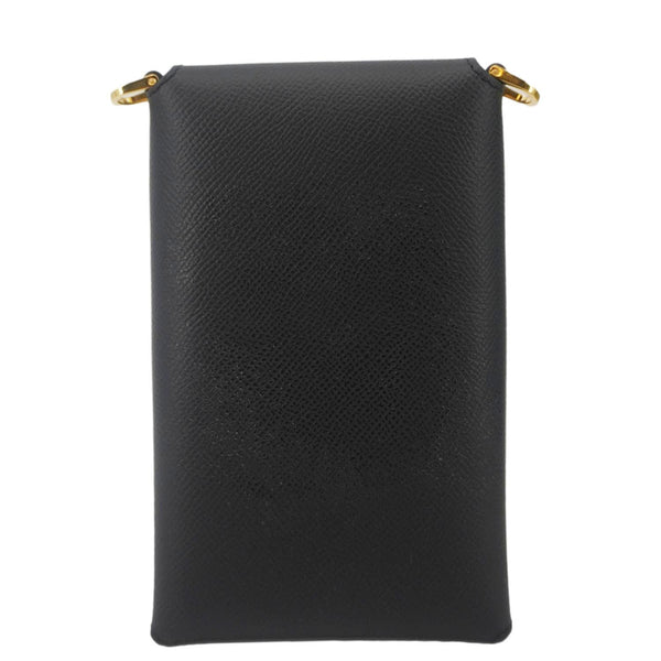 TOM FORD Leather Crossbody Phone Case Black