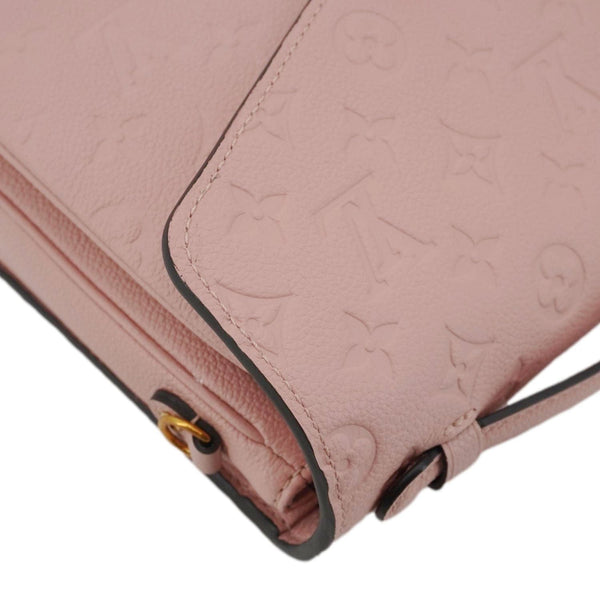 LOUIS VUITTON Metis Pochette Empreinte Leather Crossbody Bag Pink