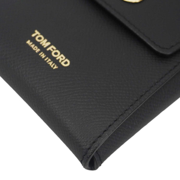 TOM FORD Leather Crossbody Phone Case Black