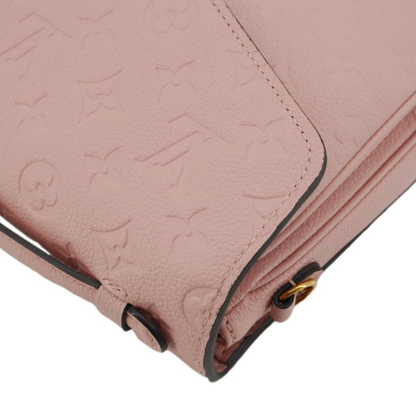 LOUIS VUITTON Metis Pochette Empreinte Leather Crossbody Bag Pink