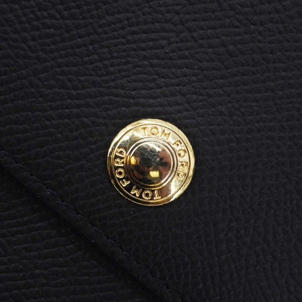 TOM FORD Leather Crossbody Phone Case Black