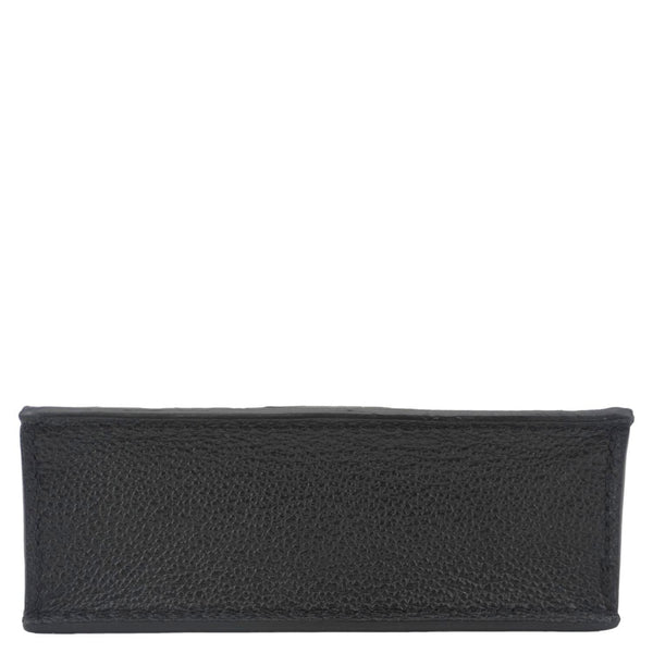 LOUIS VUITTON Petit Sac Plat Monogram Empreinte Leather Shoulder Bag Black