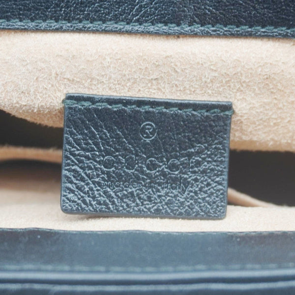 GUCCI Torchon Marmont Diagonal Leather Top Handle Shoulder Bag Brown 583571