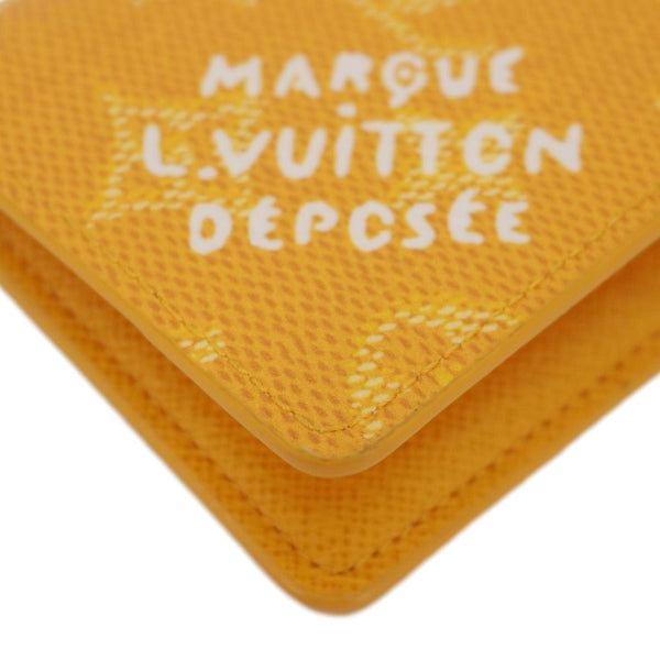 LOUIS VUITTON Monogram Heritage Canvas Pocket Organizer Yellow