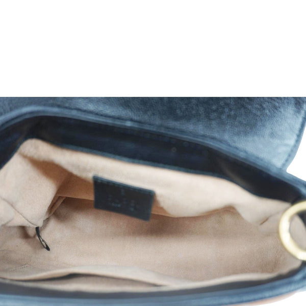 GUCCI Torchon Marmont Diagonal Leather Top Handle Shoulder Bag Brown 583571