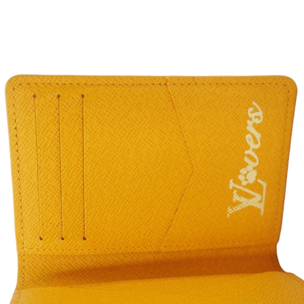 LOUIS VUITTON Monogram Heritage Canvas Pocket Organizer Yellow