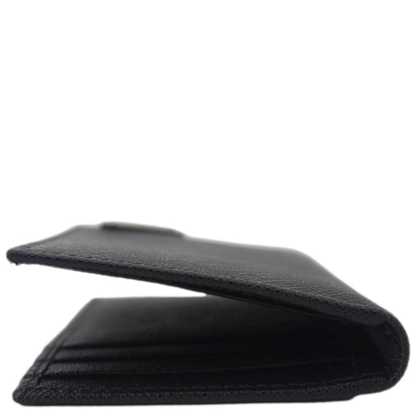 PRADA Saffiano Leather Card Holder Wallet Black