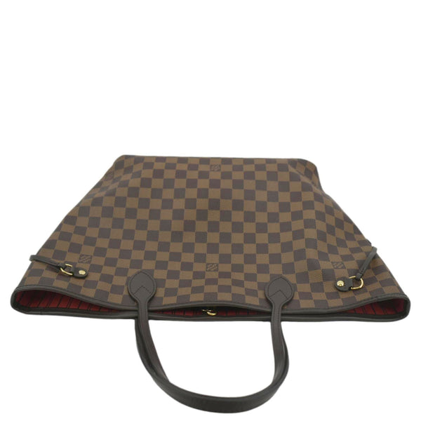 LOUIS VUITTON Shoulder Bag MM Damier Ebene Tote brown with land scape view