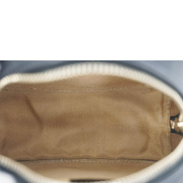 CHANEL Round Chic Pearls Quilted Leather Crossbody Bag Black