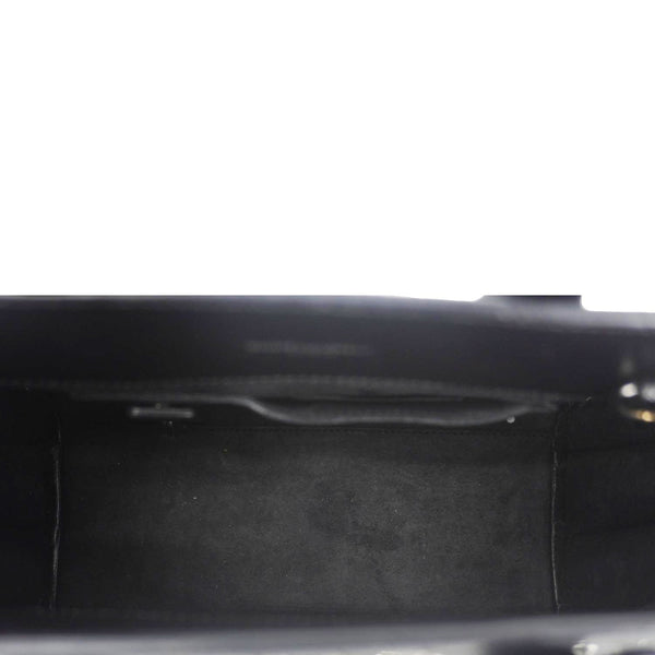 YVES SAINT LAURENT Studded Sac De jour Leather Shoulder Bag Black