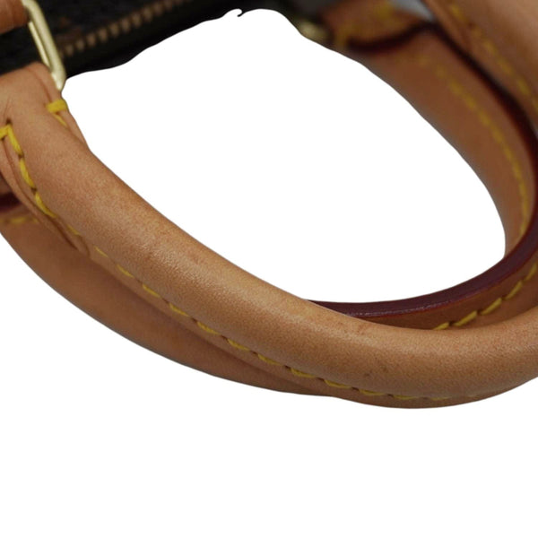 LOUIS VUITTON Nano Speedy Monogram Canvas Crossbody Bag Brown