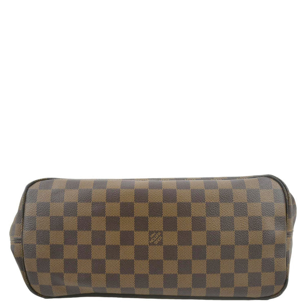 LOUIS VUITTON Shoulder Bag MM Damier Ebene Tote brown with lower view