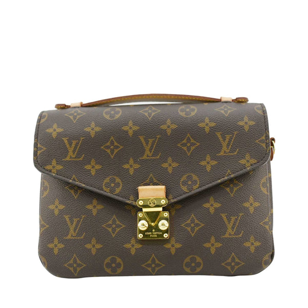LOUIS VUITTON Metis Pochette Monogram Canvas Crossbody Bag Brown