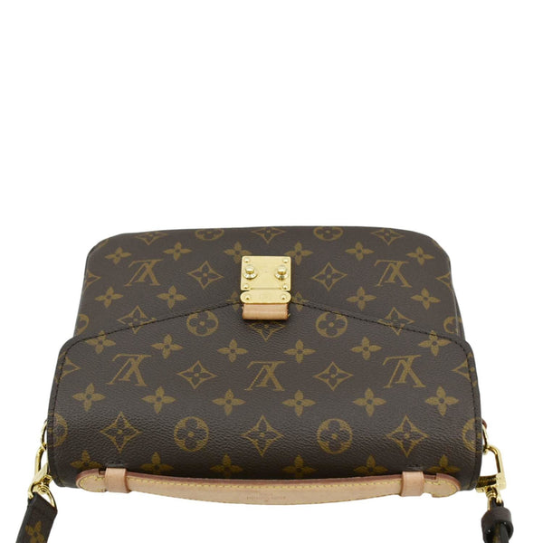 LOUIS VUITTON Metis Pochette Monogram Canvas Crossbody Bag Brown