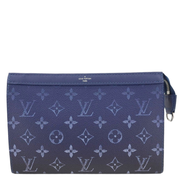 LOUIS VUITTON Gaston Wearable Monogram Canvas Wallet Navy Blue