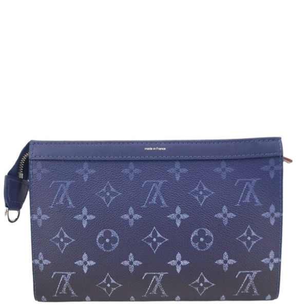 LOUIS VUITTON Gaston Wearable Monogram Canvas Wallet Navy Blue