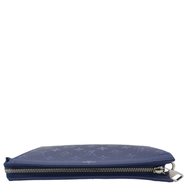 LOUIS VUITTON Gaston Wearable Monogram Canvas Wallet Navy Blue