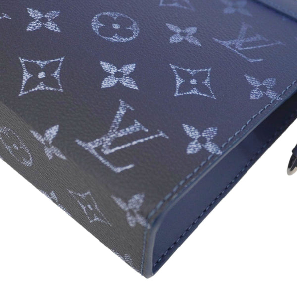 LOUIS VUITTON Gaston Wearable Monogram Canvas Wallet Navy Blue