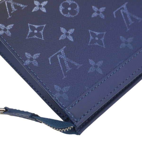 LOUIS VUITTON Gaston Wearable Monogram Canvas Wallet Navy Blue