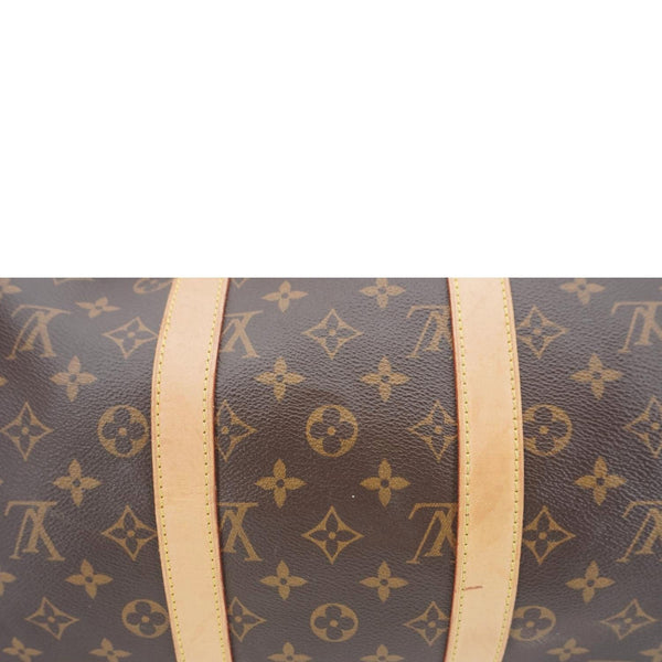 LOUIS VUITTON Keepall 45 Bandouliere Monogram Canvas Travel Bag Brown