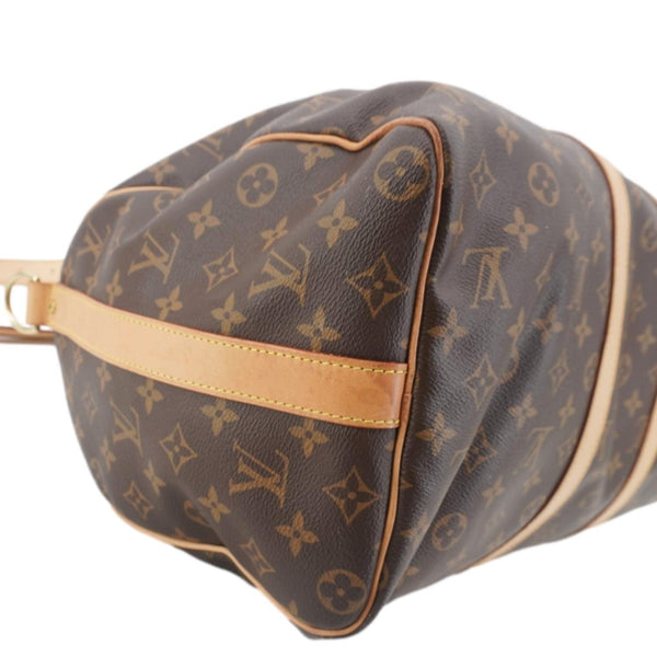 LOUIS VUITTON Keepall 45 Bandouliere Monogram Canvas Travel Bag Brown