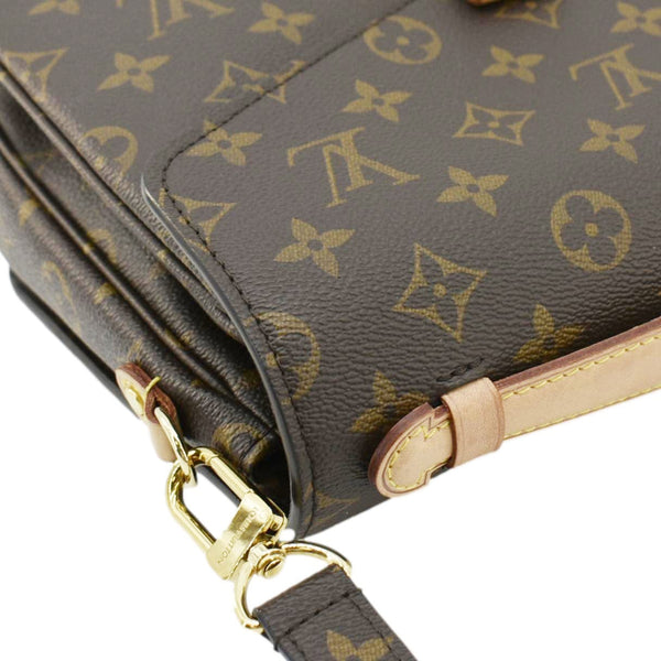 LOUIS VUITTON Metis Pochette Monogram Canvas Crossbody Bag Brown