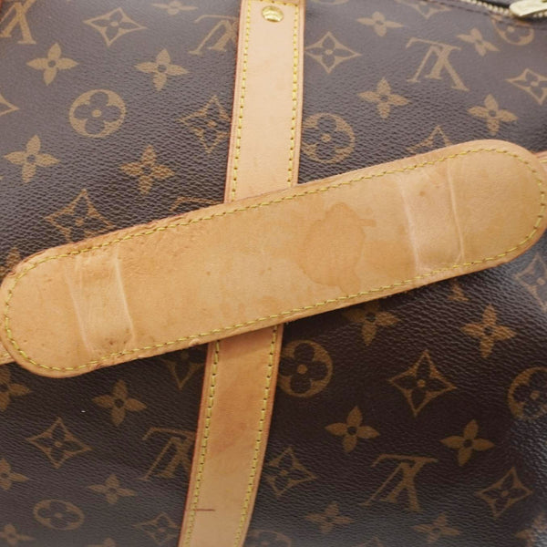 LOUIS VUITTON Keepall 45 Bandouliere Monogram Canvas Travel Bag Brown