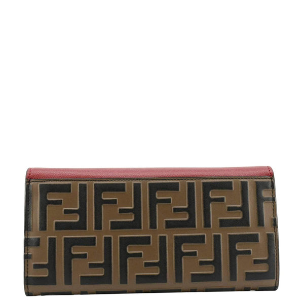 Fendi Vitello Cruise F Is Fendi Leather Red Chain Wallet back look