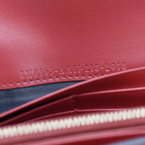 Fendi Vitello Cruise F Is Fendi Leather Continental Chain Wallet Red