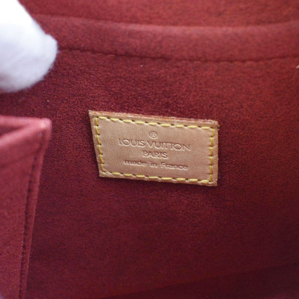 LOUIS VUITTON Croissant MM Monogram Canvas Shoulder Bag Brown