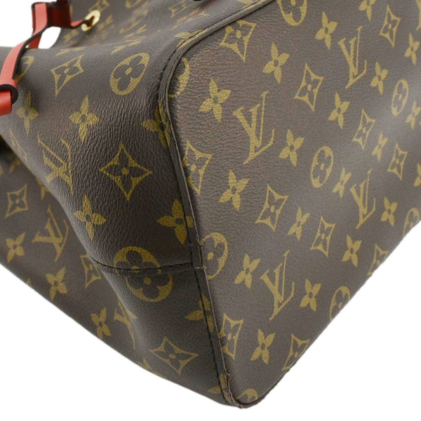LOUIS VUITTON NeoNoe Monogram Canvas Shoulder Bag Red