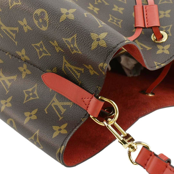 LOUIS VUITTON NeoNoe Monogram Canvas Shoulder Bag Red