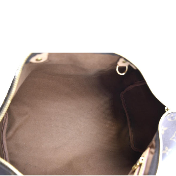 LOUIS VUITTON Speedy 35 Monogram Canvas Satchel Bag Brown