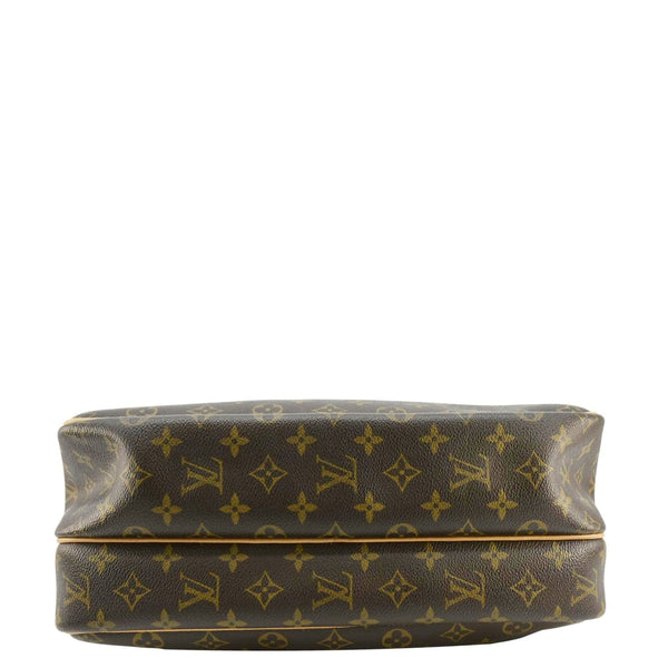 LOUIS VUITTON Reporter Monogram Canvas Shoulder Bag Brown